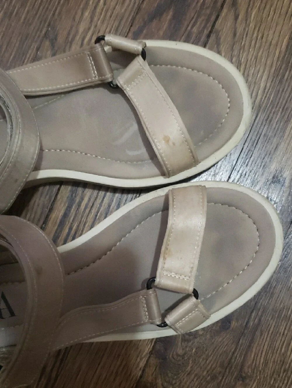 ZARA Neutral Beige Strappy Sandals - Picture 5 of 6